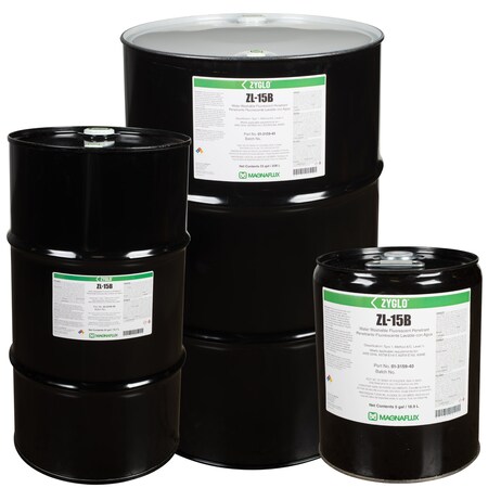 Magnaflux Level 1/2 Water Washable Fluorescent Penetrant, 5 Gal, 18.9 L 01-3159-40